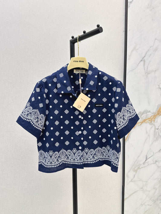 Miu 25ss linen shirt
