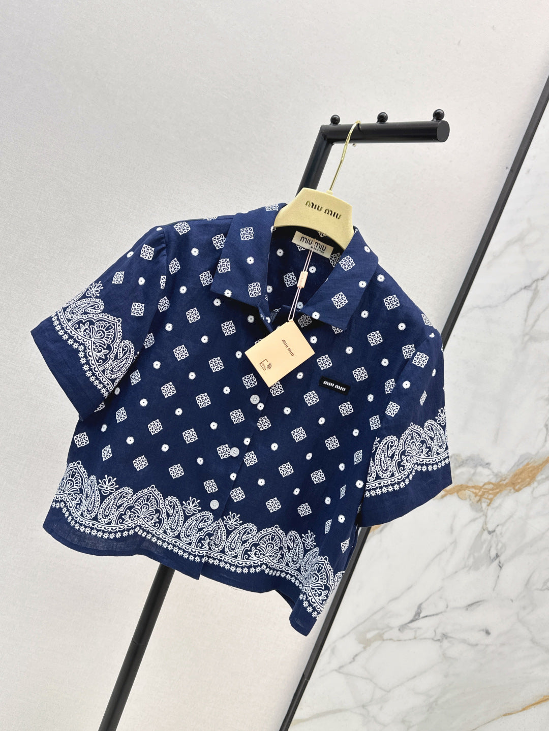 Miu 25ss linen shirt