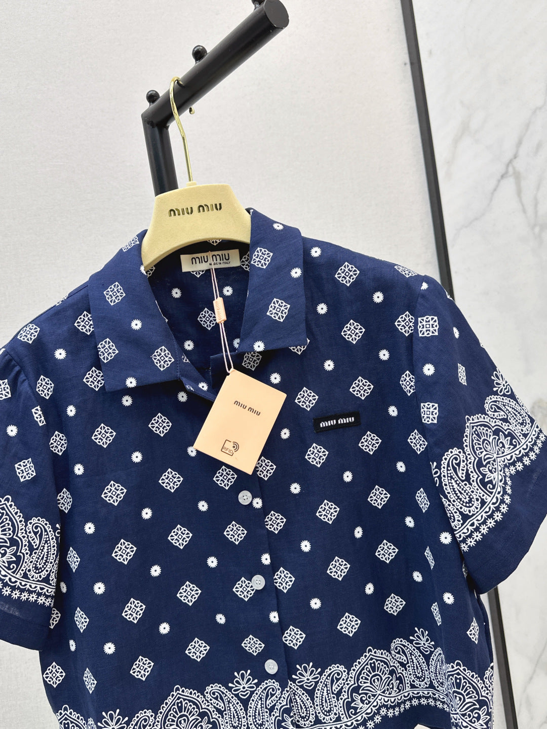Miu 25ss linen shirt