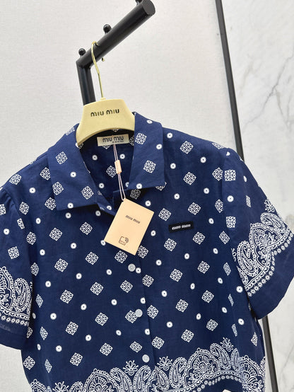 Miu 25ss linen shirt