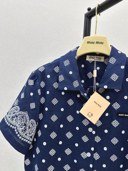 Miu 25ss linen shirt