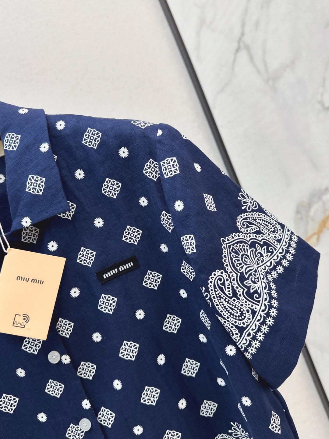Miu 25ss linen shirt