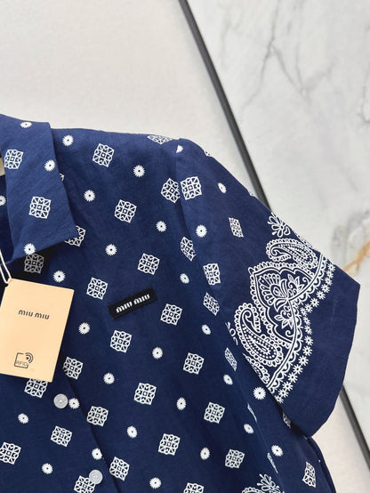 Miu 25ss linen shirt
