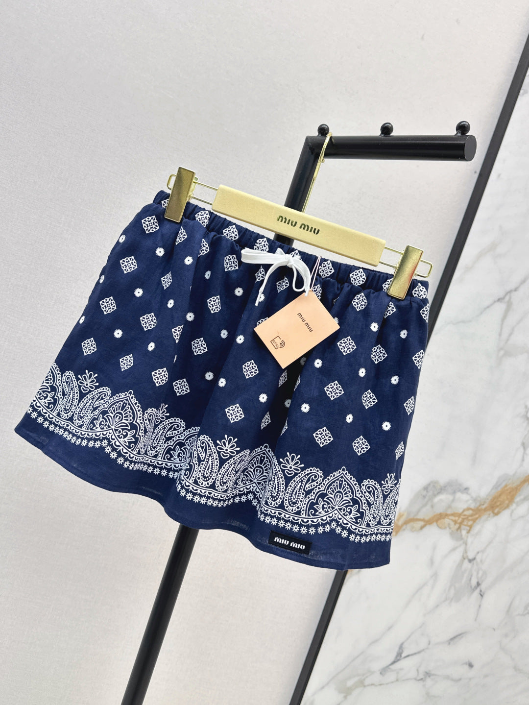 Miu 25ss linen skirt