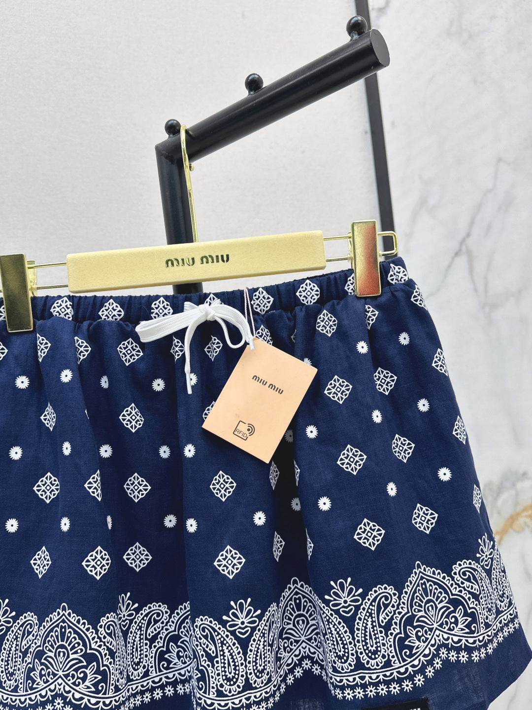 Miu 25ss linen skirt