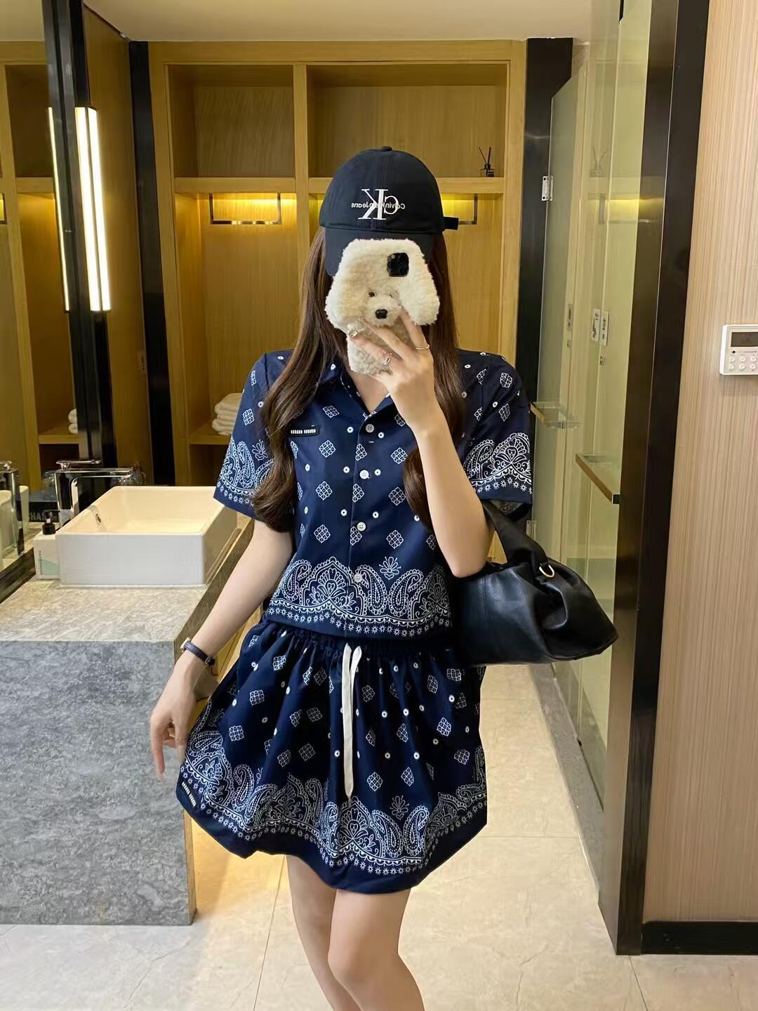 Miu 25ss linen skirt