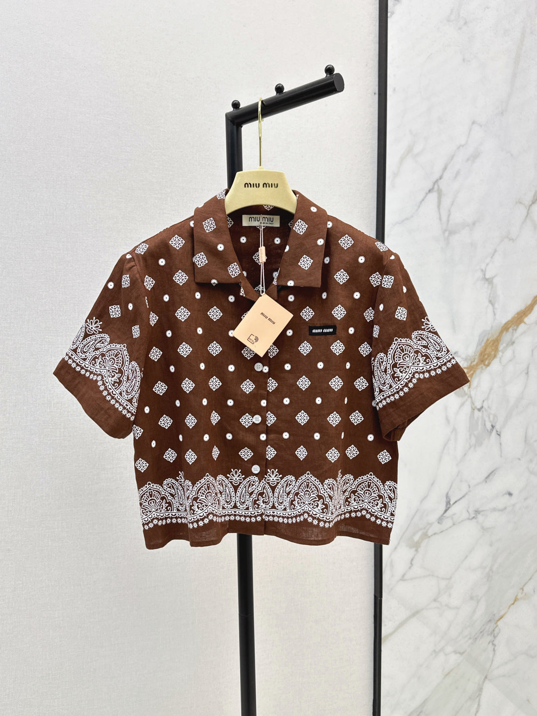 Miu 25ss linen shirt