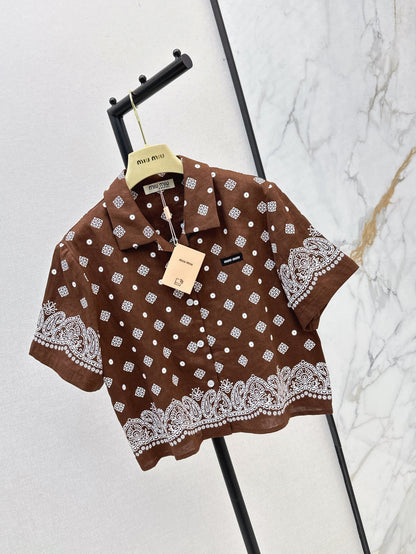 Miu 25ss linen shirt