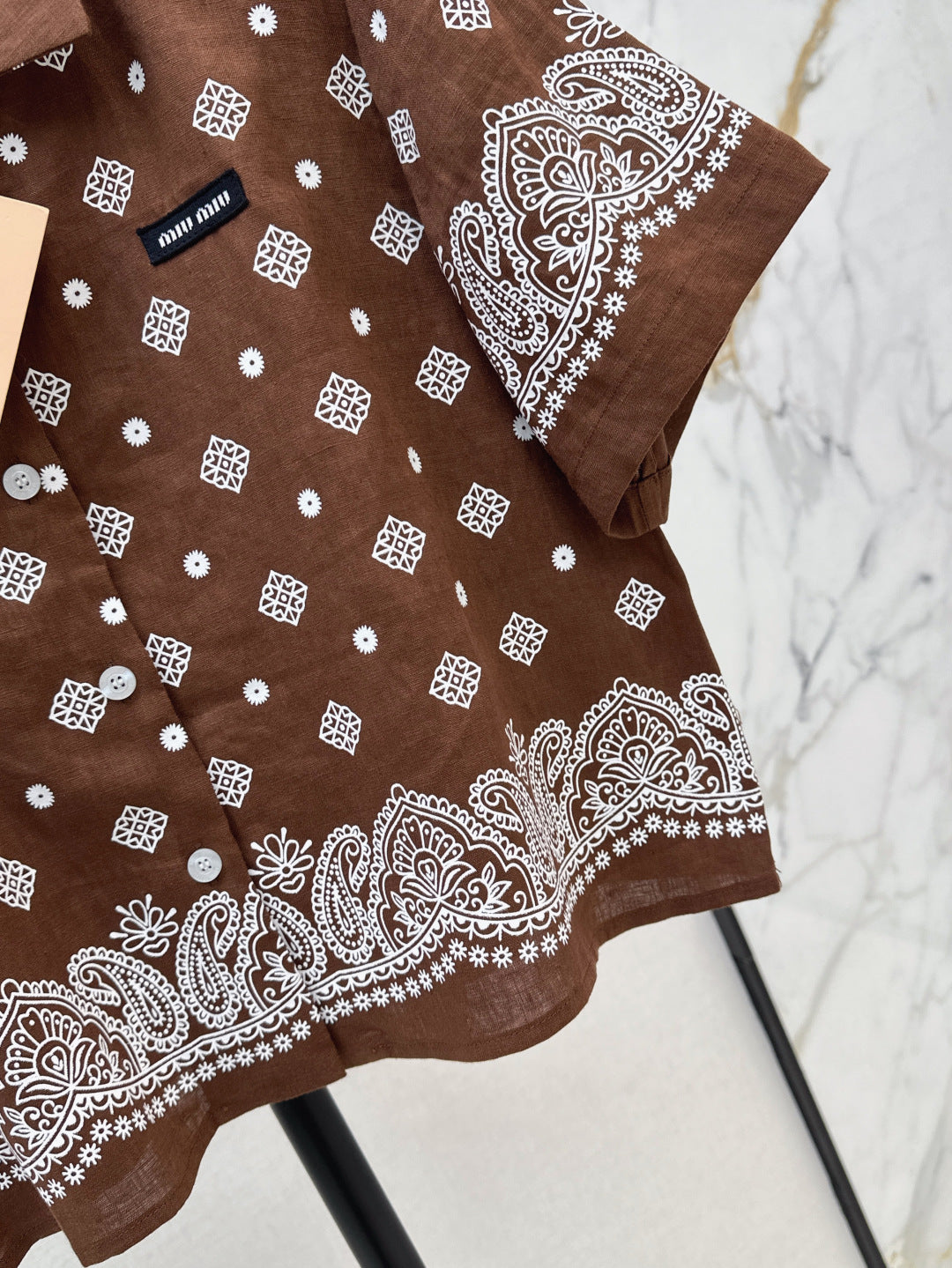 Miu 25ss linen shirt