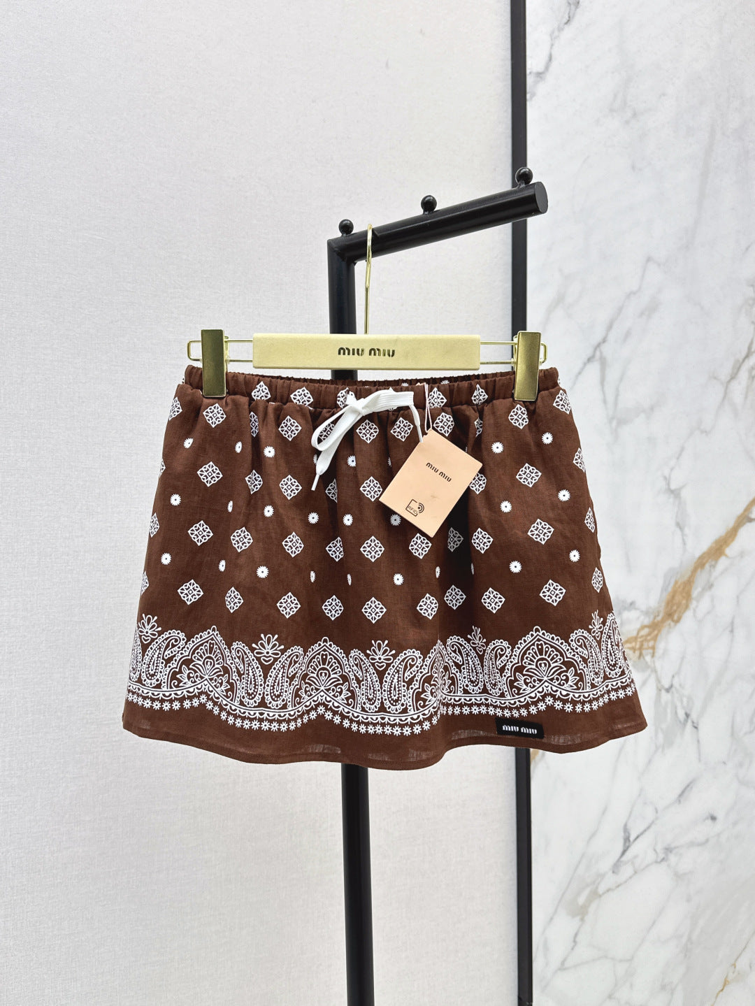 Miu 25ss linen skirt