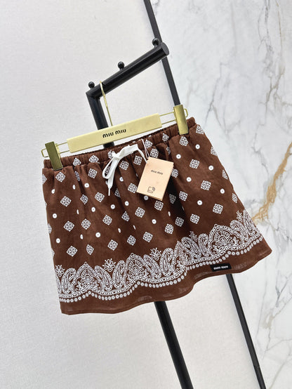 Miu 25ss linen skirt