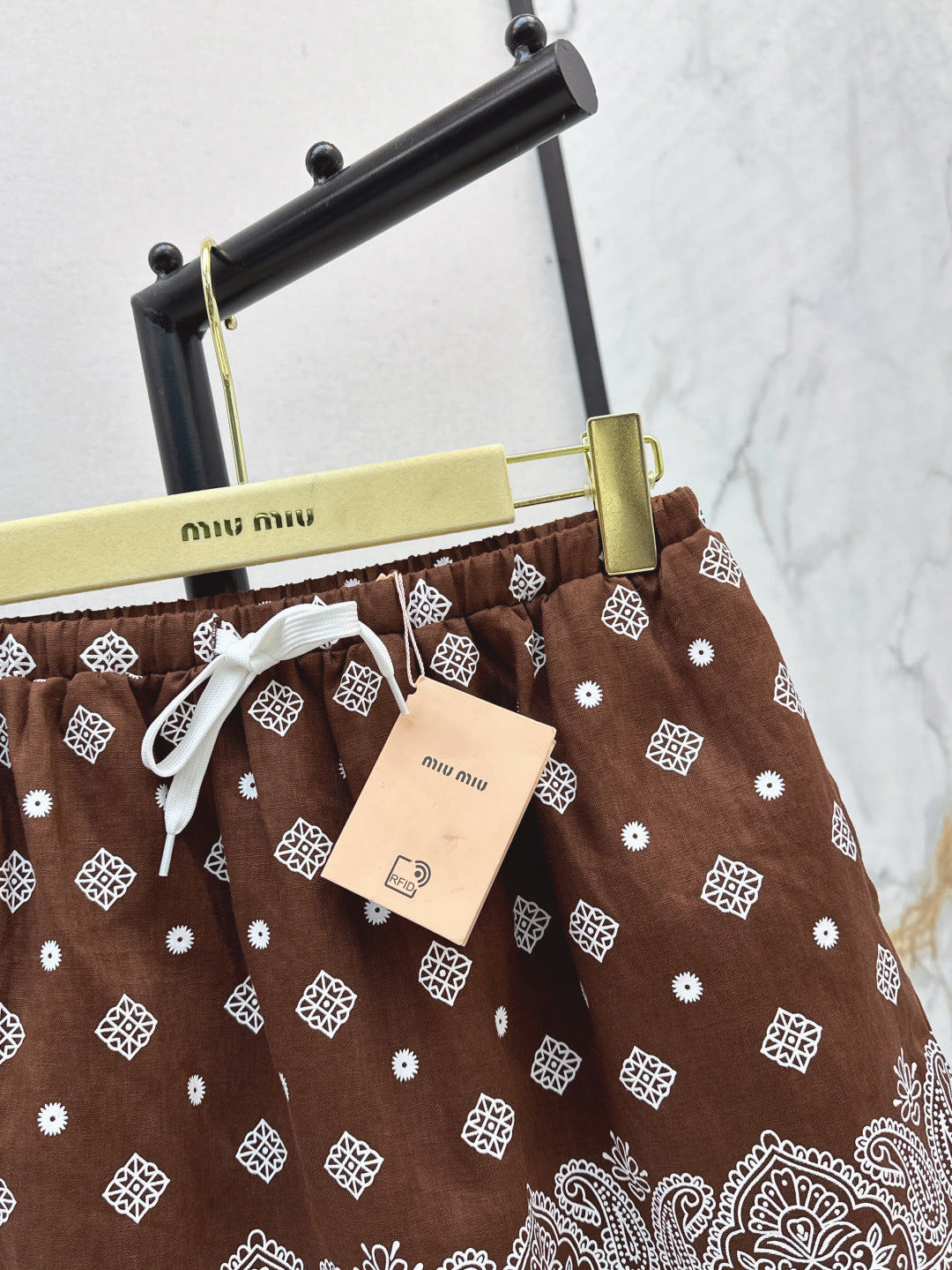 Miu 25ss linen skirt