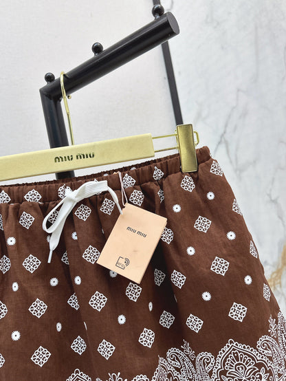Miu 25ss linen skirt