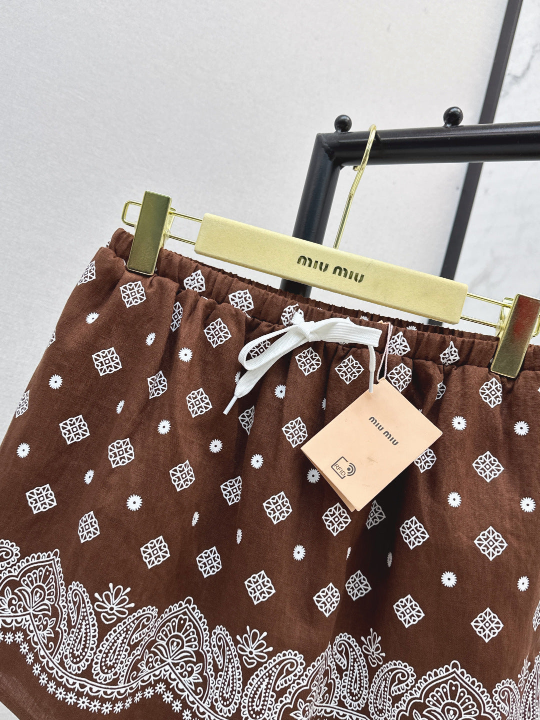 Miu 25ss linen skirt