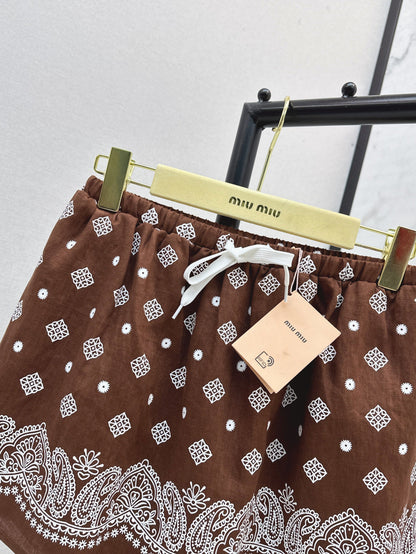 Miu 25ss linen skirt
