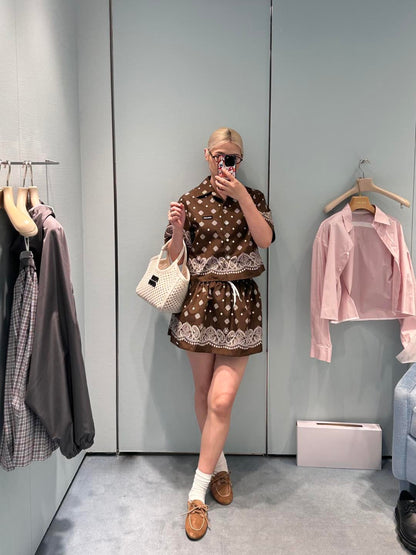 Miu 25ss linen skirt