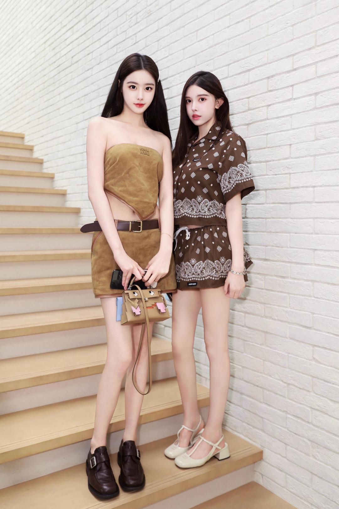 Miu 25ss linen skirt