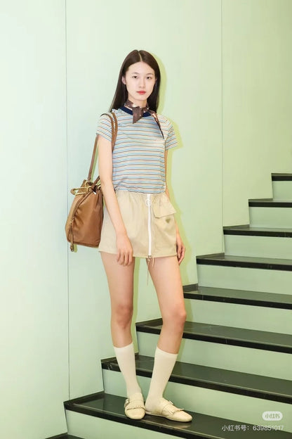 Pra 25ss zipper skirt
