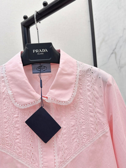Pra 25ss lace shirt dress