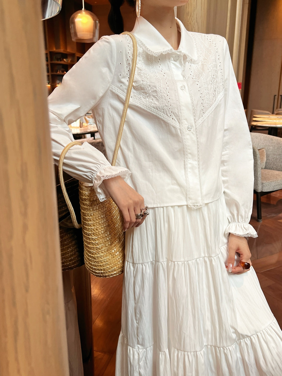 Pra 25ss lace shirt