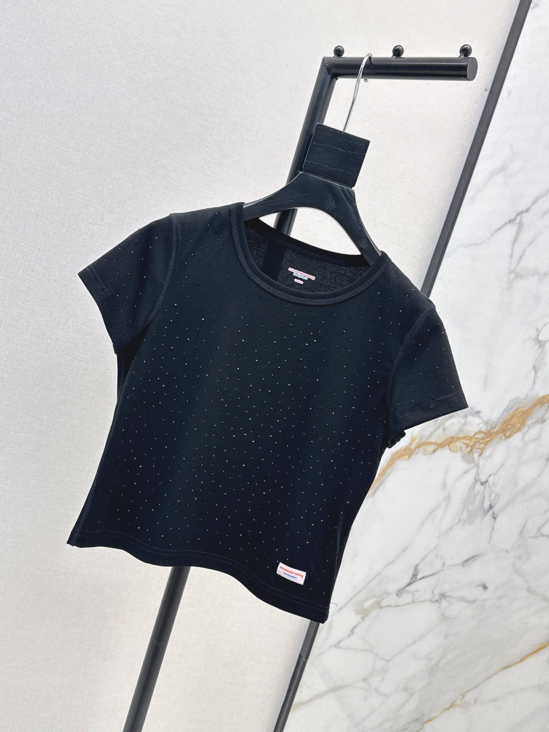 wang 25ss rhinestone t-shirt