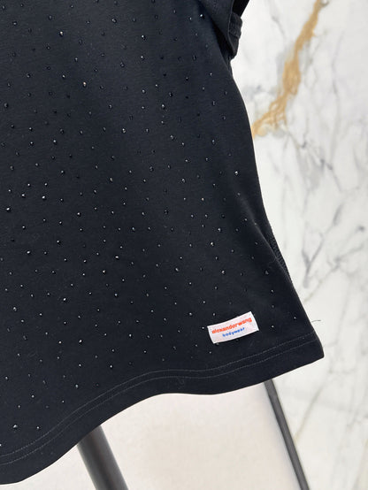 wang 25ss rhinestone t-shirt