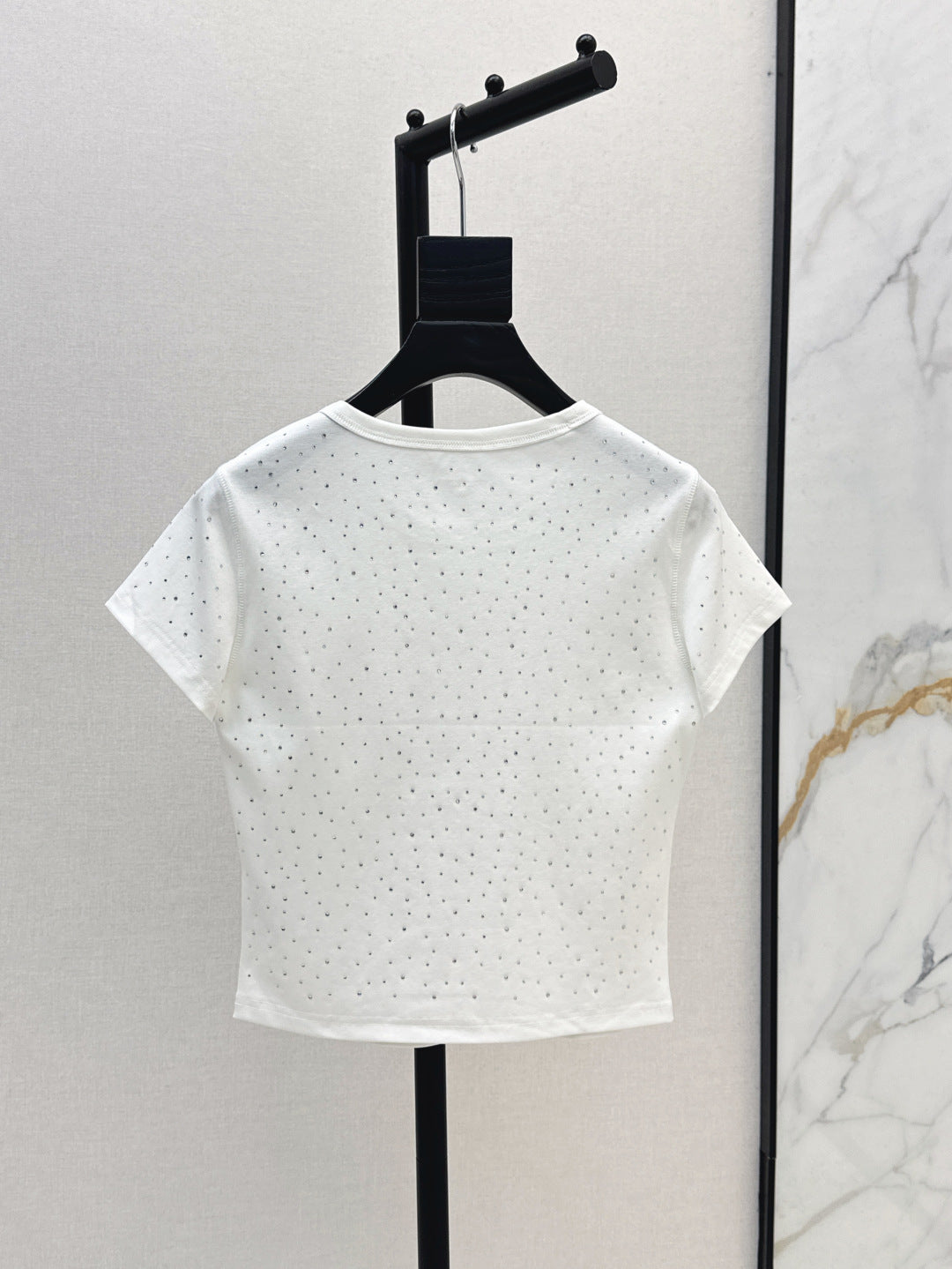 wang 25ss rhinestone t-shirt