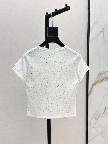 wang 25ss rhinestone t-shirt