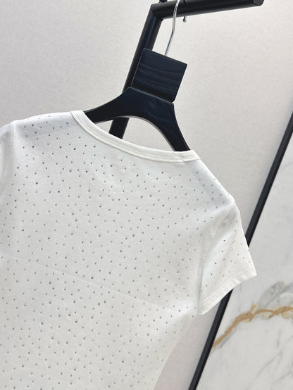 wang 25ss rhinestone t-shirt