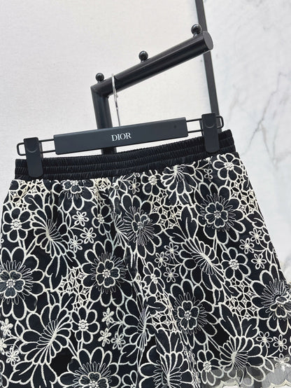 CD 25ss embroidered skirt