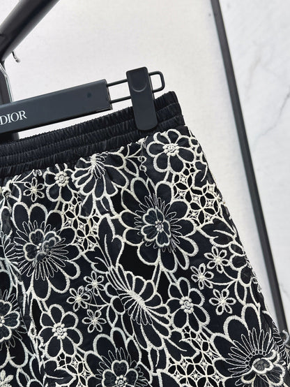 CD 25ss embroidered skirt