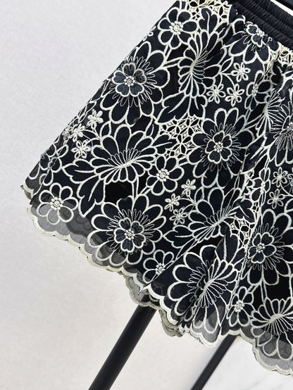 CD 25ss embroidered skirt