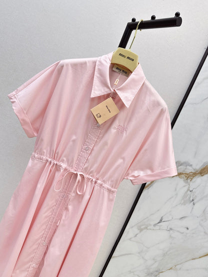 Miu 25ss drawstring dress