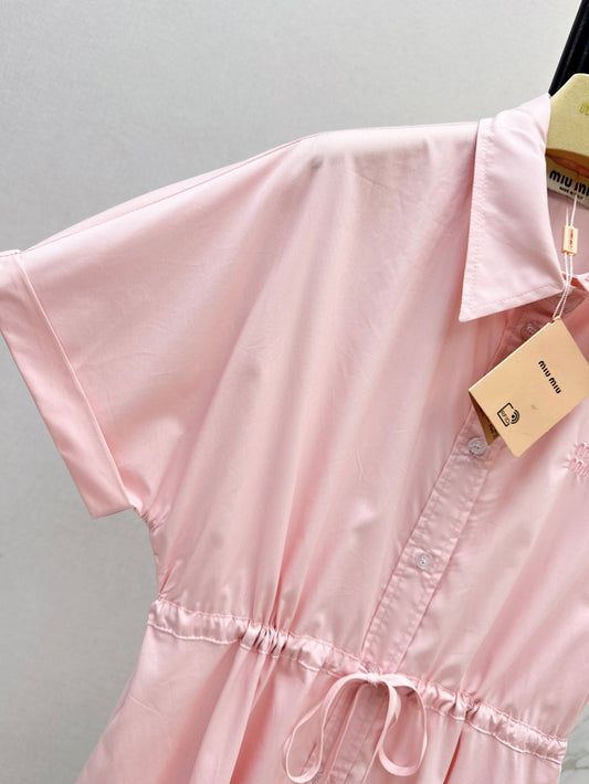 Miu 25ss drawstring dress