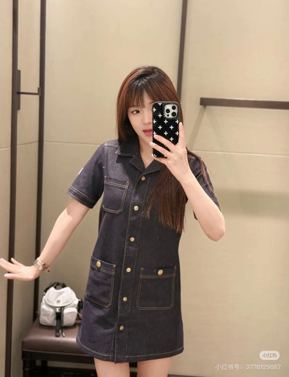 Monc 25ss denim dress