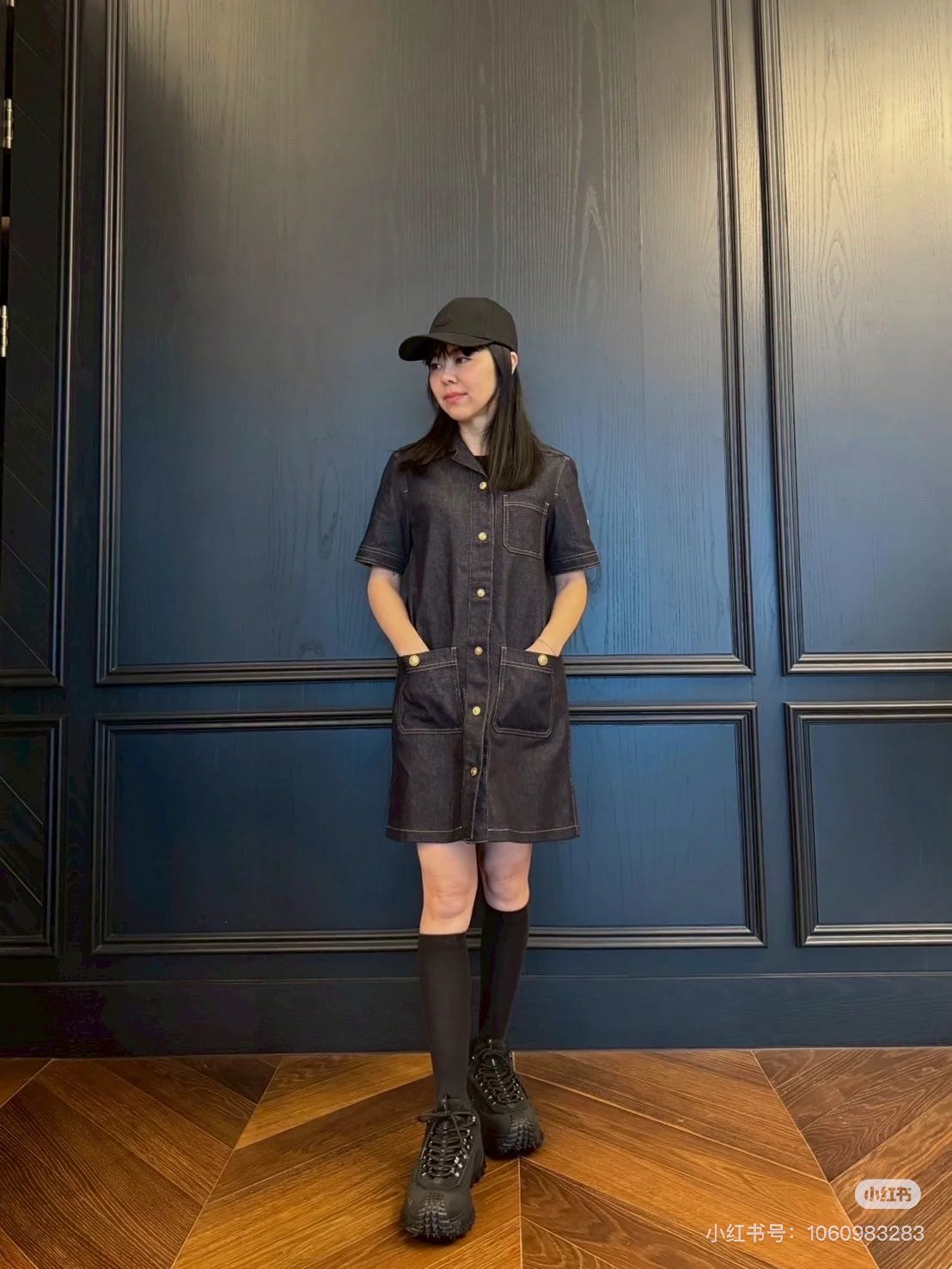 Monc 25ss denim dress