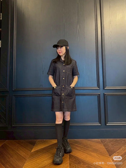 Monc 25ss denim dress