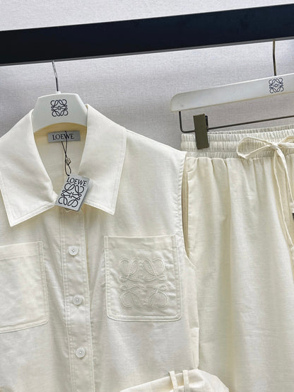 Loe 25ss vest pants set