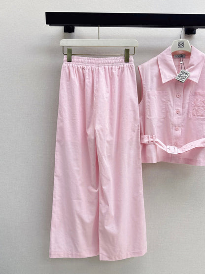 Loe 25ss vest pants set