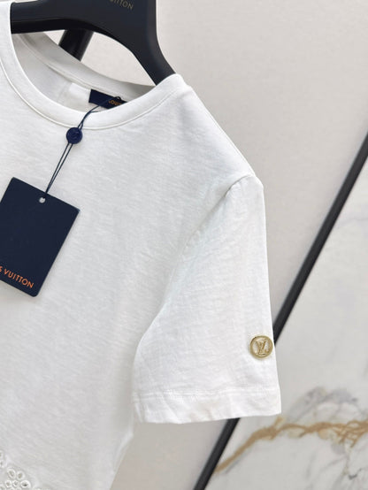 Louis 25ss embroidered t-shirt