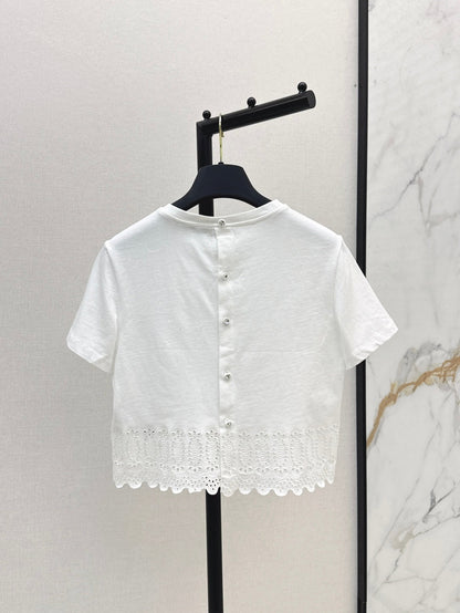 Louis 25ss embroidered t-shirt
