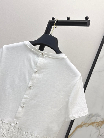 Louis 25ss embroidered t-shirt