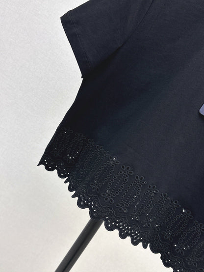 Louis 25ss embroidered t-shirt