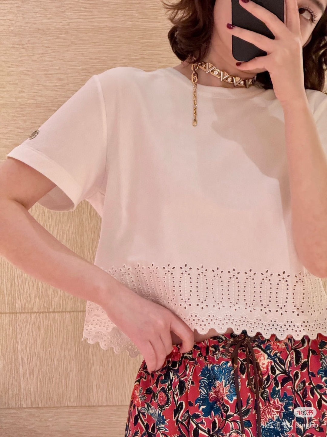 Louis 25ss embroidered t-shirt