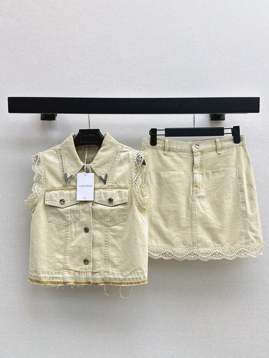 Louis 25ss lace suit