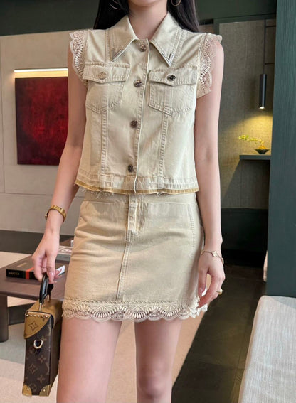 Louis 25ss lace suit