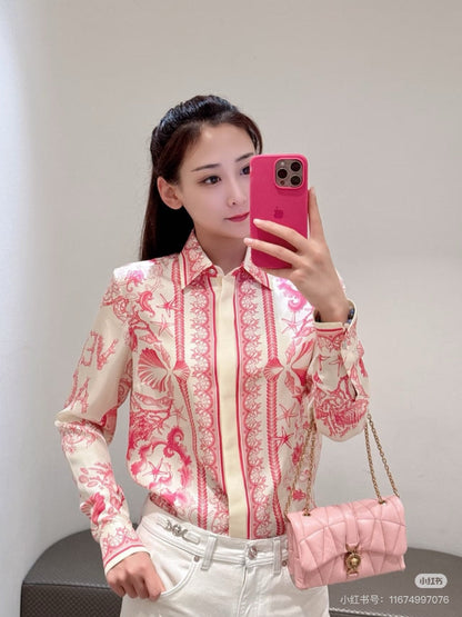 Vers 25ss silk shirt