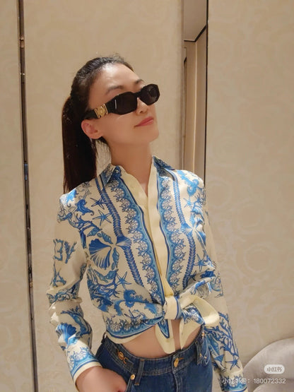 Vers 25ss silk shirt