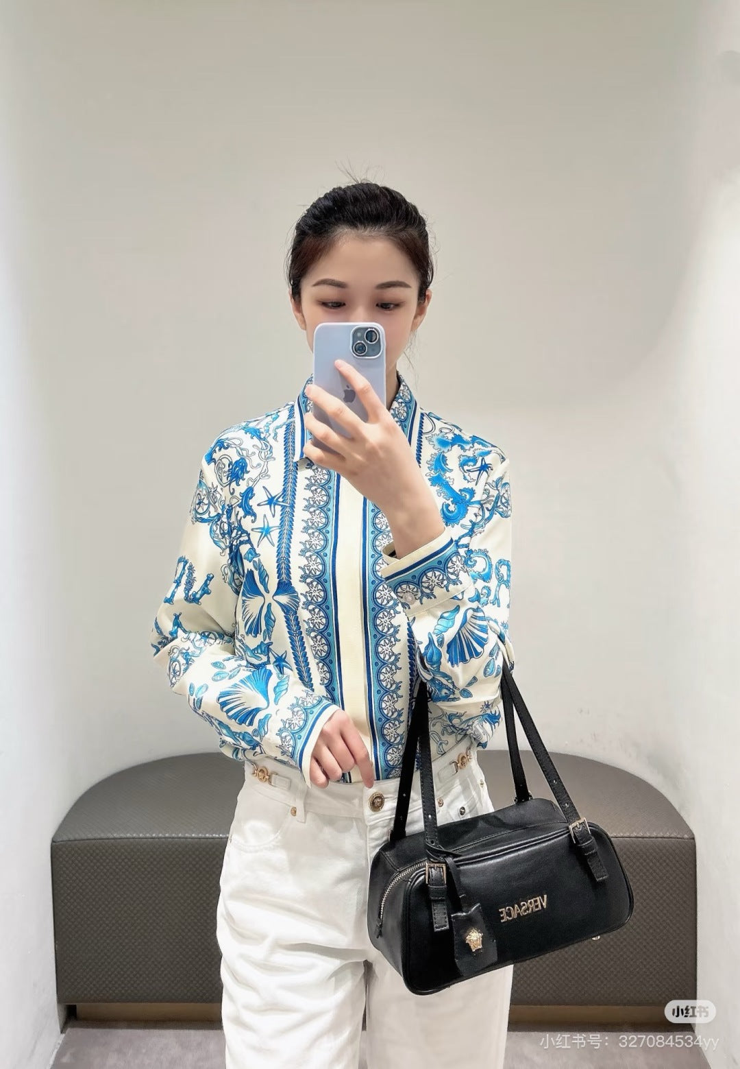 Vers 25ss silk shirt