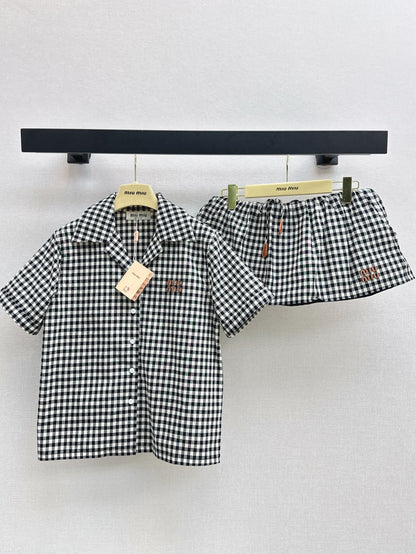 Miu 25ss plaid suit
